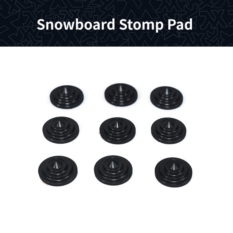 XCMAN 4 Layer-Cone Studs 7.87 Inch Dia Aluminum Snowboard Stomp Pad - 9pcs - Image 2